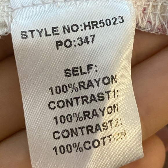 NWT Boho Mixed Floral Print Babydoll  Lace Mini Dress Patch Ivory Blush Summer - Picture 14 of 16